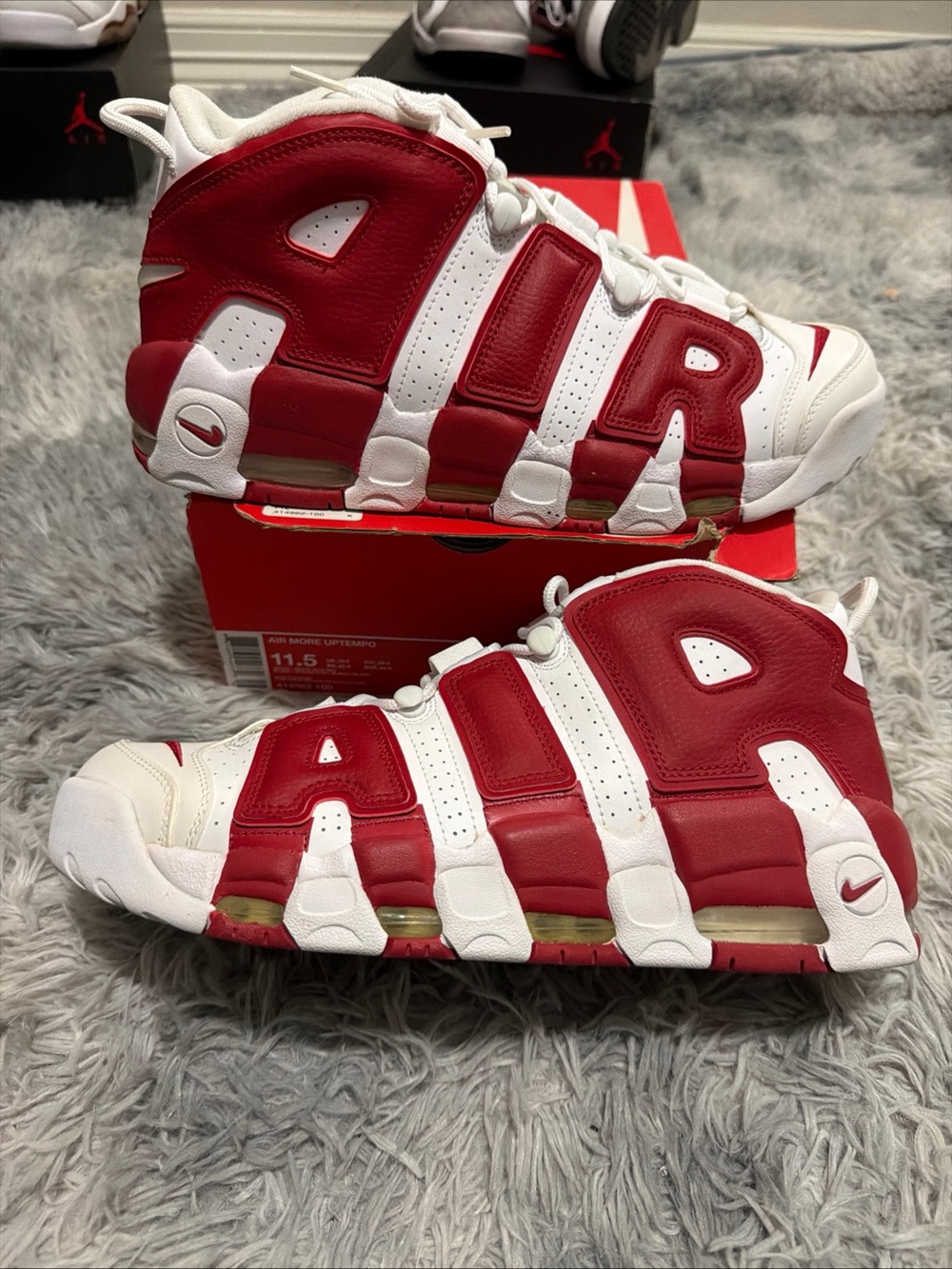 Nike Air More Uptempo Varsity Red Size 11.5 VNDS